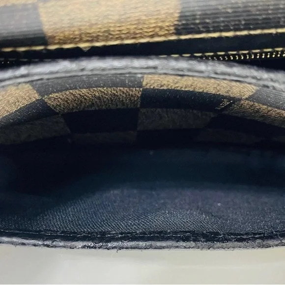 Fendi Black and Brown Checkered Crossbody Bag - Picture 2 of 8